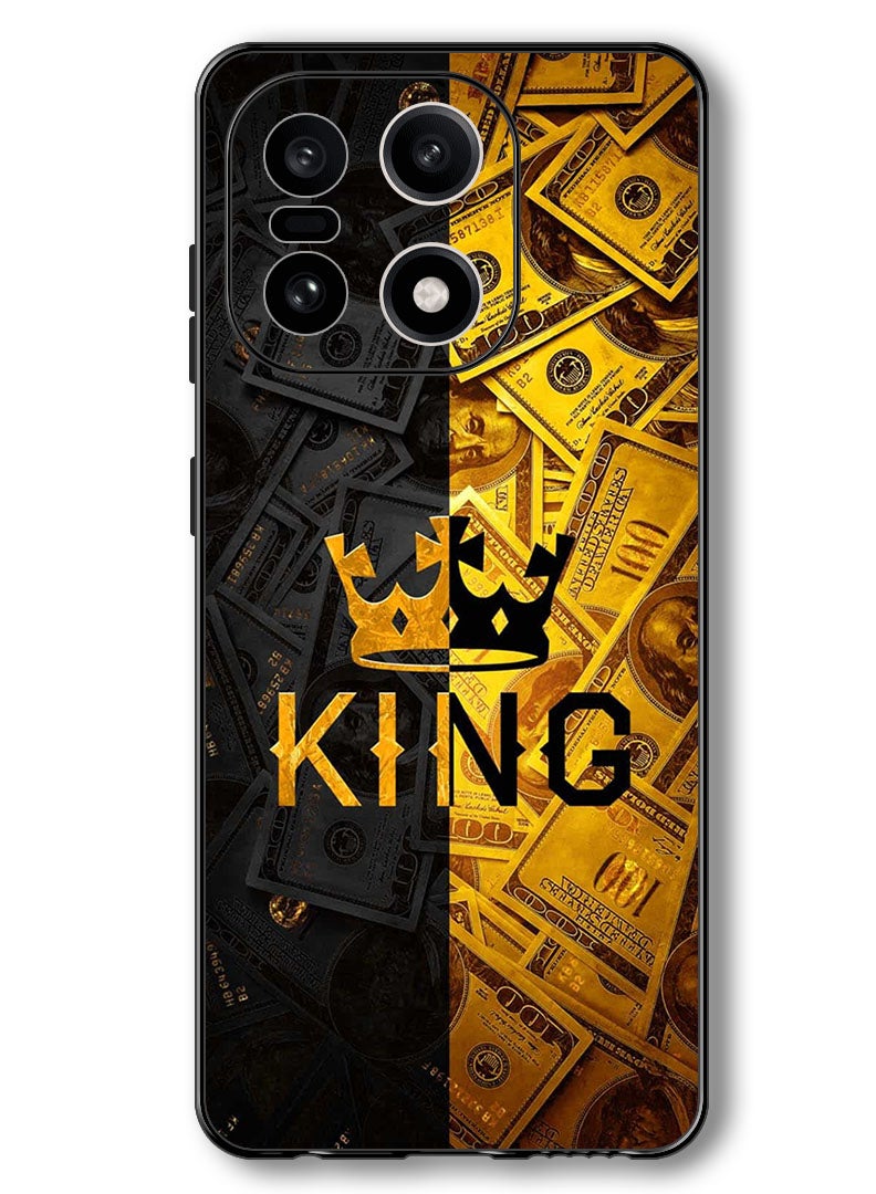 Theodor Case Compatible with OnePlus 15 6.78 Inch Protection Shockproof Bumper Cover King Gold - Image 1